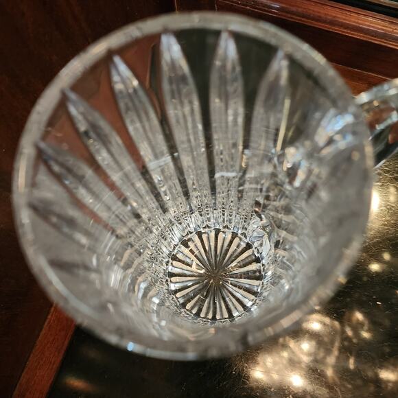 VTG Mikasa Marquis Crystal Beer Glass Full Vertical Cut Super Heavy 7" Tall - Picture 4 of 10